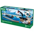 Produktbild: Brio Containerschiff mit Kranwagen - ab 3 Jahren