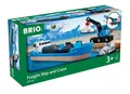 Produktbild: Containerschiff mit Kranwagen | BRIO® | Spielzeug | In Buntkarton | Spiel | 2017
