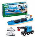 Produktbild: BRIO World Containerschiff mit Kranwagen Spielzeug Set NEU