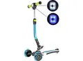Produktbild: Best Sporting 3-Rad Kinder Scooter Space mit LED Lampe + LED Rädern, türkis-weiß