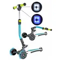 Produktbild: Best Sporting Scooter Kinder ab 3 Jahre I DREI-Rad-Scooter mit LED-Lichtern I blau - weiß I Tri Scooter aus Aluminium I Tretroller I robuster Kinderroller I Roller Kind