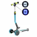 Produktbild: Best Sporting 3-Rad Kinder Scooter Space mit LED Lampe + LED Rädern, türkis-weiß