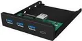 Produktbild: ICY BOX IB-HUB1418-i3 - Hub - 3 x SuperSpeed USB 3.0 + 1 x USB-C - Plugin-Modul (IB-HUB1418-I3)