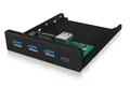 Produktbild: ICY BOX IB-HUB1418-i3 4 Port USB 3.2 Gen 1-Hub (USB 3.0) Schwarz