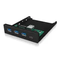 Produktbild: ICY BOX IB-HUB1418-i3 Frontpanel mit 3x USB 3.0 Type-A und 1x Type-C™ Hub