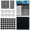 Produktbild: shinfly Filzgleiter Selbstklebend 125 Pcs, 3mm Dicke Filz Selbstklebend + 5mm Dicke Polsterauflage für Schwere Möbel + Großes Filzblatt, Stuhl Filzgleiter für Stelle von Möbel
