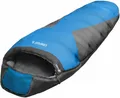 Produktbild: EXPLORER Mumienschlafsack COMFORT Camping Schlafsack 230x85x70cm Outdoor extra breit (0°C bis -23°C Frühling/Sommer/Herbst/Winter Reise Festival), kombinierbar 2000g