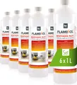 Produktbild: 6x 1 L FLAMBIOL® Bioethanol 96,6% Premium für Ethanol-Tischkamin in Flaschen