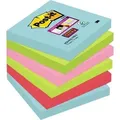 Produktbild: Post-it Haftnotiz Super Sticky Miami 6546SMI 76x76 mm 6 St./Pack.