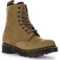 Produktbild: Dr. Martens 1460 Serena Damen Lederstiefeletten Olivegreen – 3 Großbritannien - 36 EU - 5 US / Olivgrün