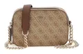 Produktbild: GUESS Noelle II Crossbody Camera Bag Umhängetasche Latte Logo / Brown hellbraun