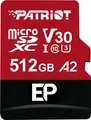 Produktbild: PATRIOT Memory EP A2 Speicherkarte 512 GB MicroSDXC V30 U3 Klasse 10 (PEF512GEP32MCX) (PEF512GEP32MCX) - Extended Capacity SD (MicroSDHC)