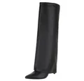 Produktbild: Ital-Design Moderne Damen-Stiefel mit spitzem Zehenbereich für Alltag High-Heel-Stiefel (90109683) Pfennig-/Stilettoabsatz Stiefel in Schwarz