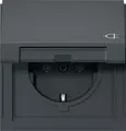 Produktbild: Gira 445467 Schutzkontakt-Steckdose Klappdeckel, Gira TX_44, anthrazit