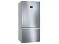 Produktbild: Bosch KGB86XIEP XXL-Stand-Kühl-Gefrier-Kombination Serie 4, freistehende Kühlkombination mit Gefrierbereich unten 186x86cm, 479L Kühlen, 152L Gefrieren, NoFrost, VitaFresh XXL, PerfectFit, Edelstahl