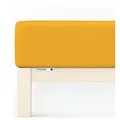 Produktbild: Schlafgut Spannbetttuch Casual aus Bio Baumwolle 120x200 - 130x200 cm | yellow-deep - gelb