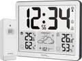 Produktbild: WS6780-2 in 1 Funkuhr und Funkwetterstation in einem, Innen- und Außéntemperatur, Luftfeuchtigkeit, Luftdruck, bis zu 3 Sender (ein Sender inklusive)
