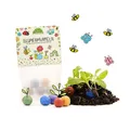 Produktbild: Set aus 10 x 5 bunten Blumenmurmeln – Nachhaltige Mitgebsel für Kindergeburtstage – Geschenkidee für Kita, Schule & Kollegen – Seedbombs als Gastgeschenk, Dankeschön & Abschiedsgeschenk