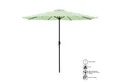 Produktbild: casa.pro Sonnenschirm, »Szeged« Kurbelschirm 230x300cm Pastellgrün