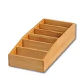 Produktbild: KESPER 70822 Aufbewahrungsbox aus Bambus 15 x 35 x 7 cm für Tütensuppen oder ...