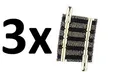 Produktbild: Fleischmann N 9123; 3x Gleis gebogen R1, 7,5 Grad Radius 192mm NEU Piccolo 1:160