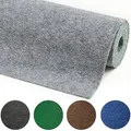 Produktbild: Rasenteppich Field Grau 200 x 400 cm – Kunstrasen in Nadelfilz-Struktur (flach) – Outdoor Bodenbelag für Balkon, Terrasse & Pool - Grau