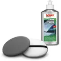 Produktbild: SONAX 250 ml SCHEIBEN REINIGUNGSPOLITUR REINIGER GLAS+HAND POLIERPAD Ø 20cm SET