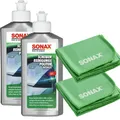 Produktbild: Sonax Glaspolitur Scheibenreinigungspolitur intensiv 2x250ml + 2x Mikrofasertuch