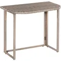 Produktbild: Merxx Eckbank mit Klapptisch 90 x 50 cm Stahl/Kunststoffgeflecht