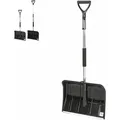 Produktbild: Teleskop Schneeschieber Schneeschaufel Schneeräumer Verstellbar 1220/1550 Mm