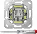 Produktbild: GIRA Wipp-Kontrollschalter 311600 | Wechselschalter Einsatz | LED orange | 10AX 250V | Unterputz IP20 | Steckklemme