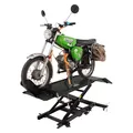 Produktbild: Motorradhebebühne Montagebühne Heber hydraulisch 360 kg Breite 47 cm Schwarz