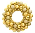 Produktbild: vidaXL Christbaumschmuck Weihnachtskranz Golden 45 cm Polystyrol (1-tlg)