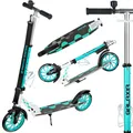 Produktbild: Kinder Roller Scooter Kickroller Cityroller Raven Galaxia White/Mint 200mm mit Glocke und Getränkehalter - Neu!
