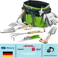 Produktbild: Edelstahl-Gartenwerkzeug Set | 8 in 1 mit Aufbewahrungstasche