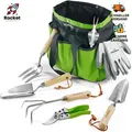 Produktbild: WORKPRO Gartenwerkzeug Set, 8 in 1 Gartengeräte mit Aufbewahrungstasche, aus