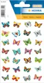 Produktbild: HERMA 6819 Aufkleber Schmetterlinge Glitzer klein mini, 28 Stück, Schmetterling Sticker in bunten Farben, Butterfly Etiketten für Fotoalbum Tagebuch Poesiealbum Scrapbooking Dekoration Briefe Basteln