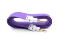 Produktbild: Audio Kabel 100 cm Stereo AUX Klinke 3,5 mm Stecker zu Stecker flach in Lila