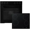 Produktbild: RESPEKTA Elektro-Herd-Set Jonas, EEK: A; Doppelverglasung schwarz