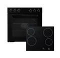 Produktbild: Respekta Einbau-Herdset Matt-schwarz HS2001MS-26 / Energieeffizienzklasse A / 72 Liter Garraum / 7 Beheizungsarten 9 Leistungsstufen/Auftaufunktion & Dampfunterstützte Garfunktion