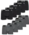 Produktbild: ADAM Boxershorts Herren Unterwäsche 6er / 8er / 10er /12er Pack - Premium Männer Boxer-Shorts Herren Trunks Boxer aus extraweicher Baumwolle