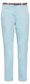 Produktbild: comma 7/8 Slim Fit Tapered Leg Hose mit Leder-Optik-Gürtel, Knöchellang, Blau, Gr. 34