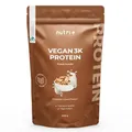 Produktbild: Nutri + Vegan Proteinpulver Cinnamon Cereal 1 kg - 3k Eiweißshake - Veganes Eiweißpulver ohne Laktose Protein Powder - Proteinkomplex Zimt Cerealien