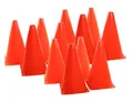 Produktbild: Alert Pylonen Sport und Spiel Pylonen 12er Set Kinder Leitkegel Warnkegel (12-tlg), standfest, stabil, geeignet für Sport und Spiel