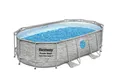Produktbild: Bestway Power Steel Pool Komplett-Set oval 427 x 250 x 100 cm