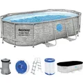 Produktbild: Bestway Swimmingpool Set Pool Power Steel Swim Vista Series 427 x 250 x 100 cm