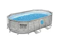 Produktbild: Bestway Power Steel Pool Komplett-Set oval 427 x 250 x 100 cm  Aufstellpool