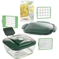 Produktbild: GENIUS Nicer Dicer Chef - Set 9-teilig Dunkelgrün, Hellgrün, Transparent, Weiß