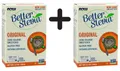 Produktbild: 2 x NOW Foods Better Stevia, Original - 100 packets (289,90 EUR/kg)