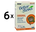 Produktbild: 6 x NOW Foods Better Stevia, Original - 100 packets (283,17 EUR/kg)
